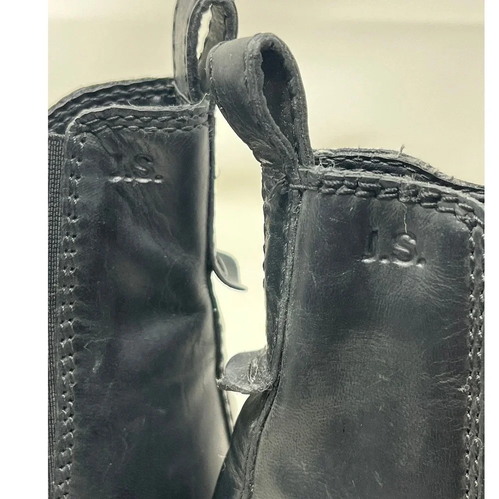 Josef Seibel Marta Womens US 10/ EUR 41 Black Leather Lug Sole Ankle Boots